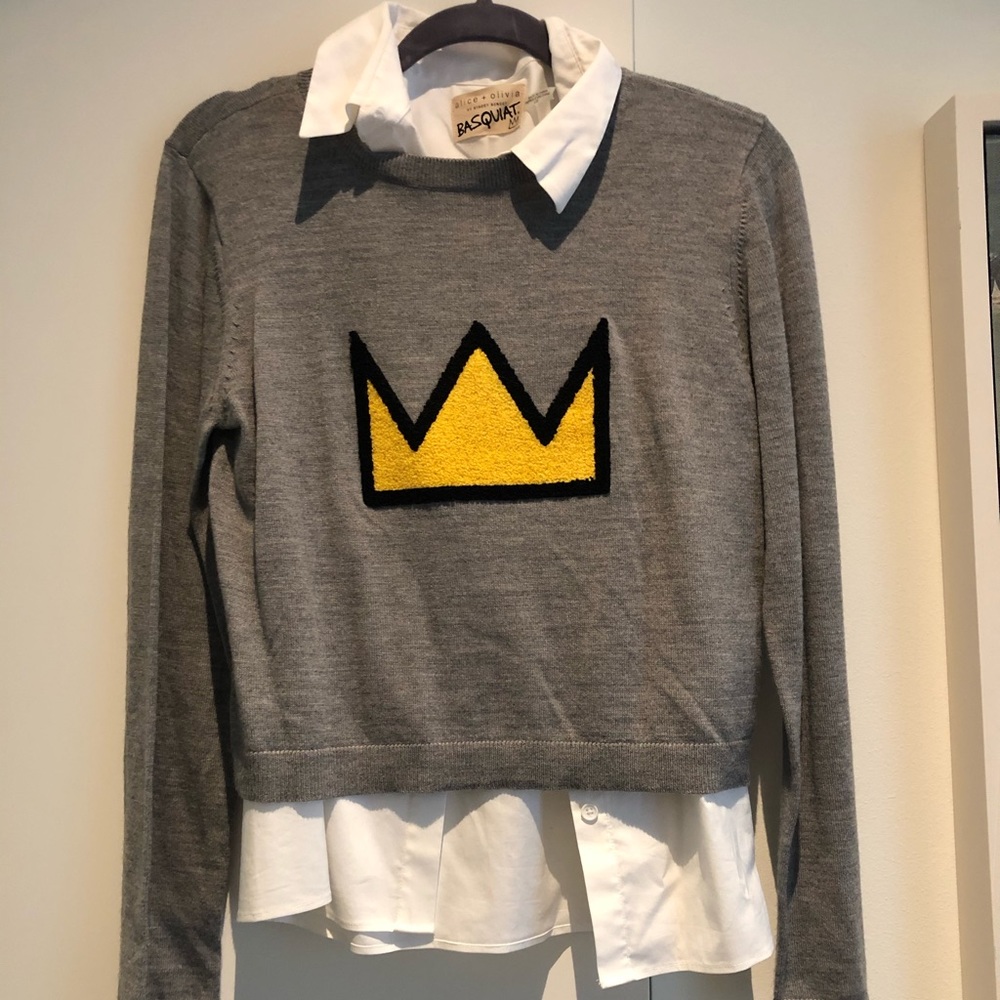 Alice and Olivia x Basquiat shirt and sweater